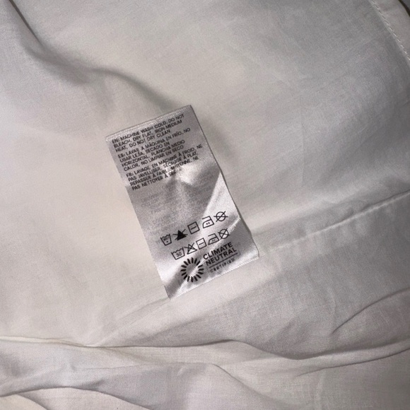 NWOT Reformation Alida Button Front cotton Midi summer white dress sz 12 - Picture 9 of 10